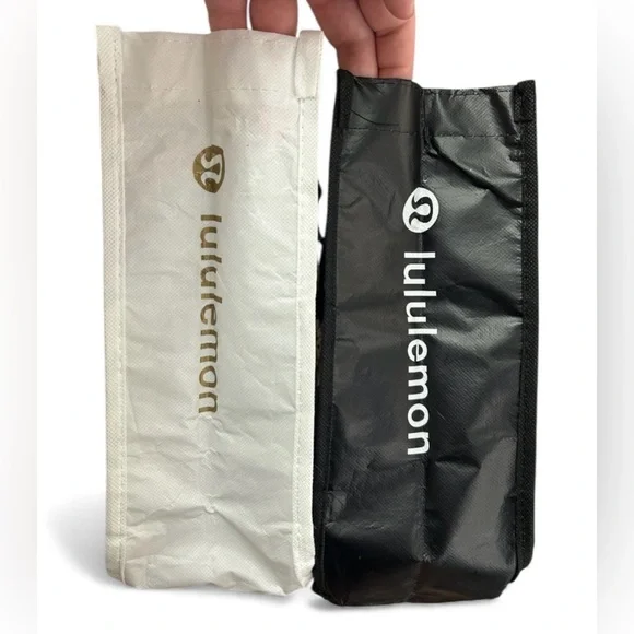 Lululemon Athletica Black and Gold Graphic Tote Bags - Picture 3 of 3